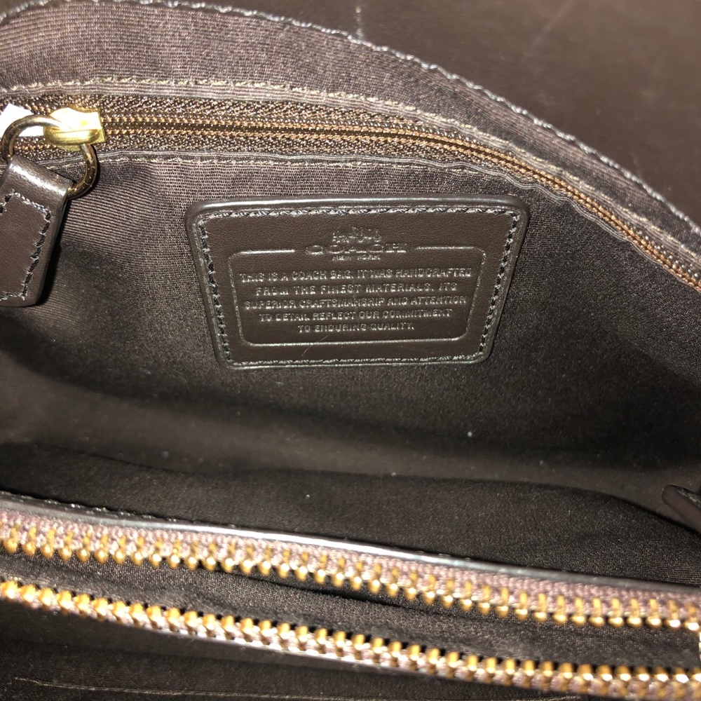 Coach Brown and Black Snakeskin Bag - Picture 4 of 14